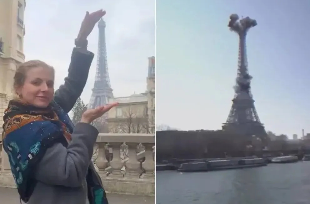 Bombardeos en París: El impactante montaje que hizo Ucrania para pedir ayudar a Europa