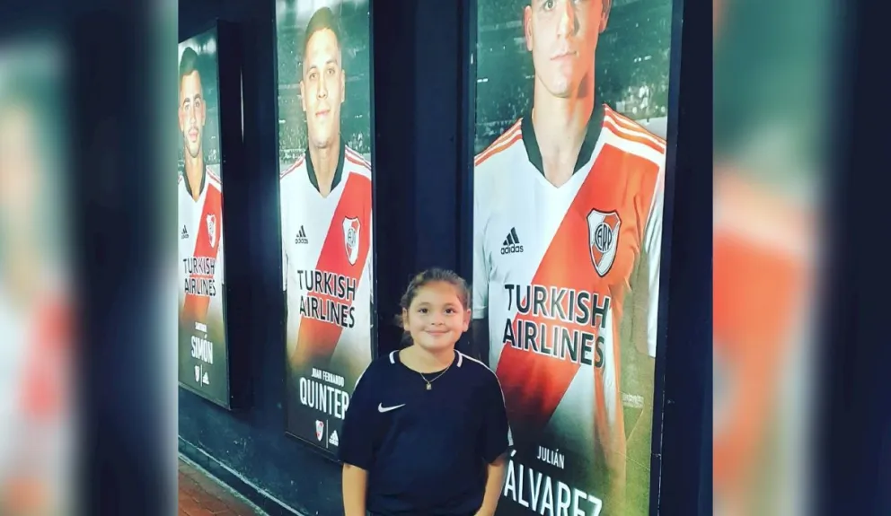 Felicitas, la nena de 9 años que deslumbró a Messi ahora fue fichada por River
