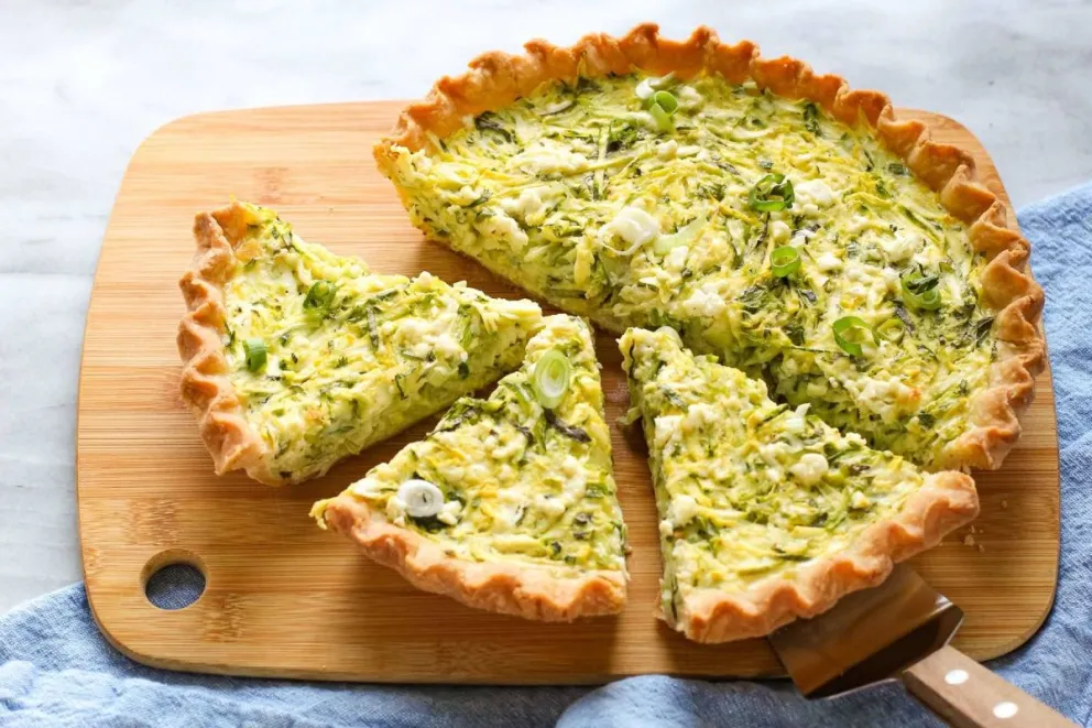 Bien de lunes: deliciosa tarta de zapallitos y verdeo