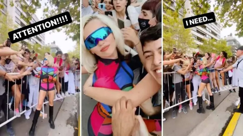 Entre fotos con policías y el beso con un fan: así fue el paso de Miley Cyrus en Argentina