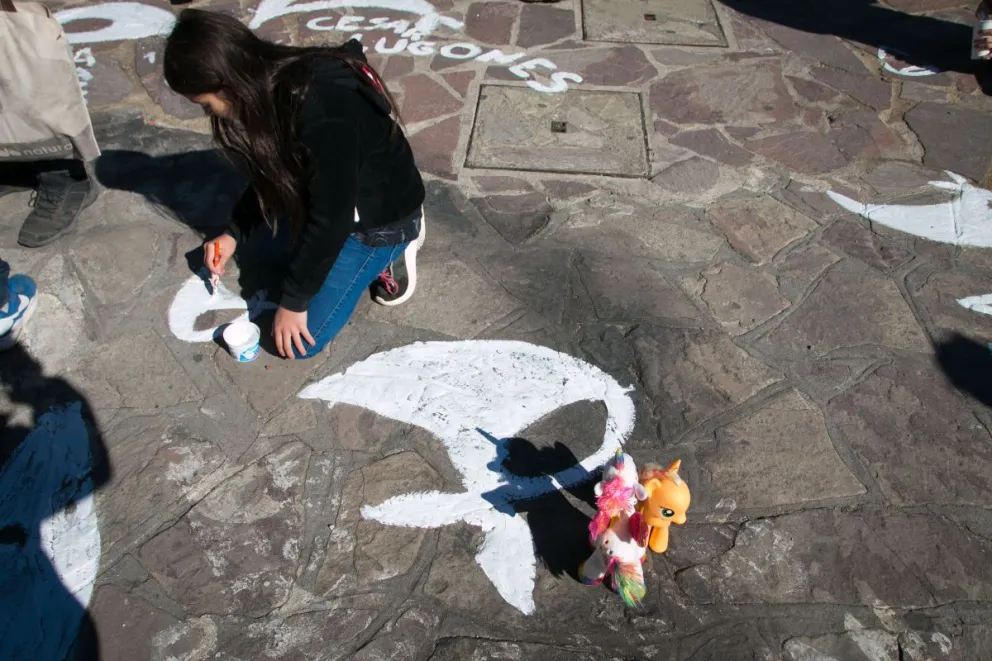 Se oponen a que saquen las pintadas de los pañuelos del Centro Cívico