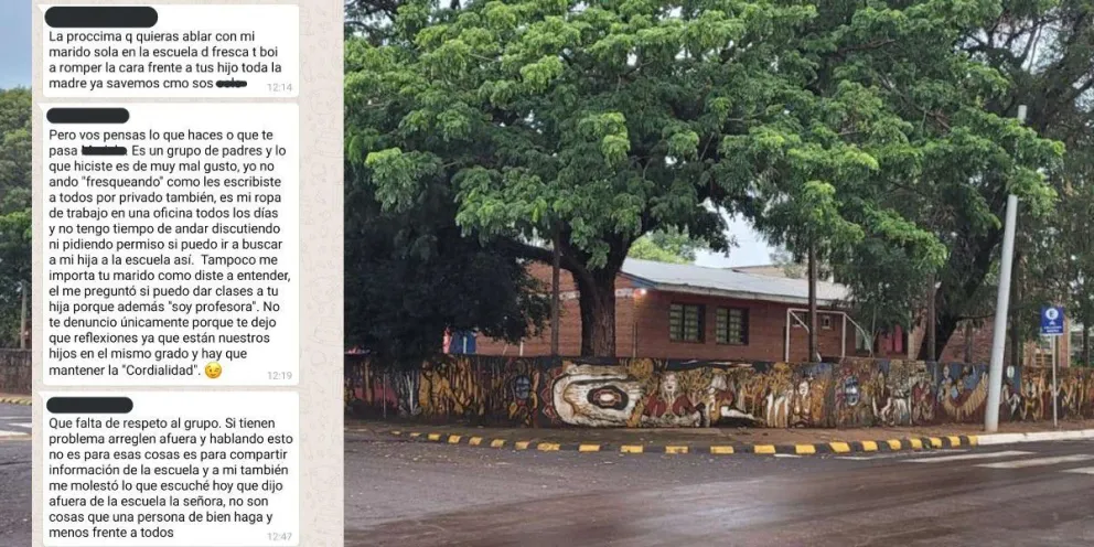 Se pudrió todo: la acusó de “robamaridos” y le respondió en el chat grupal de la escuela