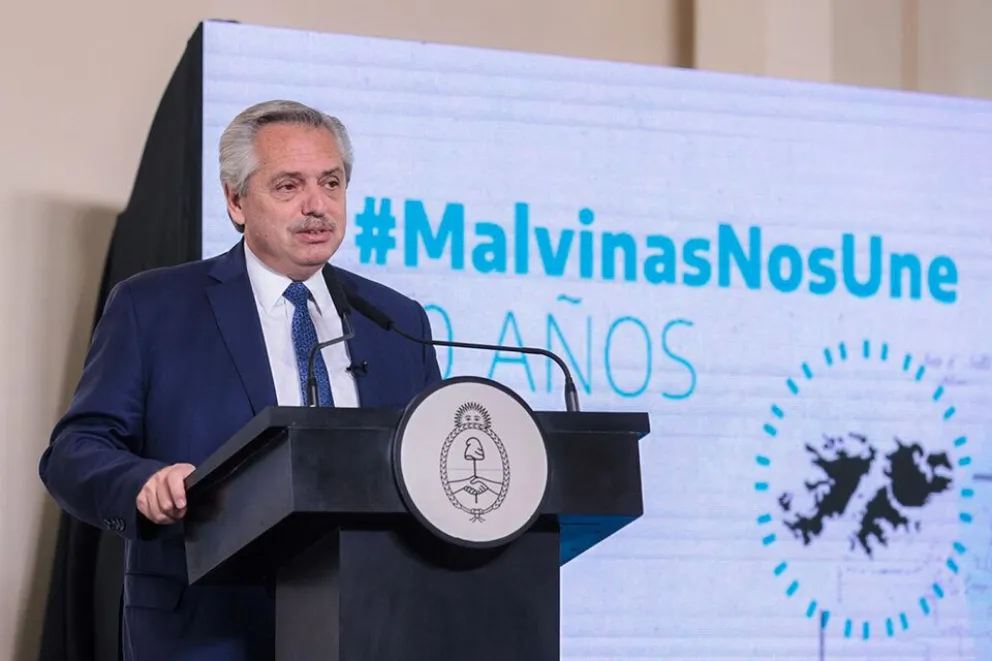 Alberto Fernández: "las islas son nuestras tierras"