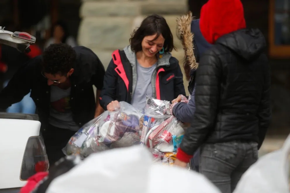 La ARB realizó otra jornada de recuperación de material reciclable en el Centro Cívico 
