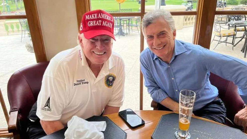 Mauricio Macri almorzó con Donald Trump en Florida