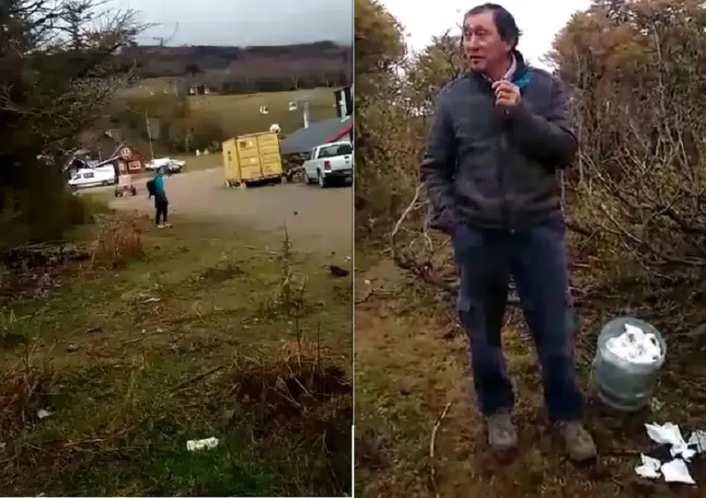 Competidores usaron el bosque como baño y se armó la bronca