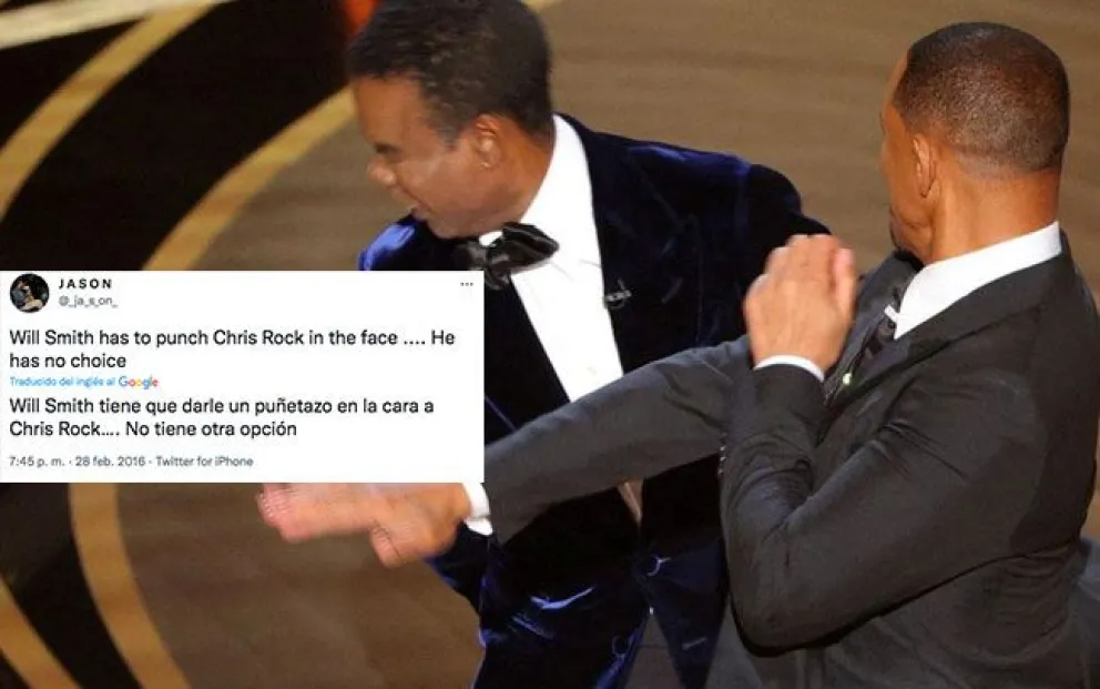 Increíble: un joven en 2016 predijo la cachetada de Will Smith a Chris Rock