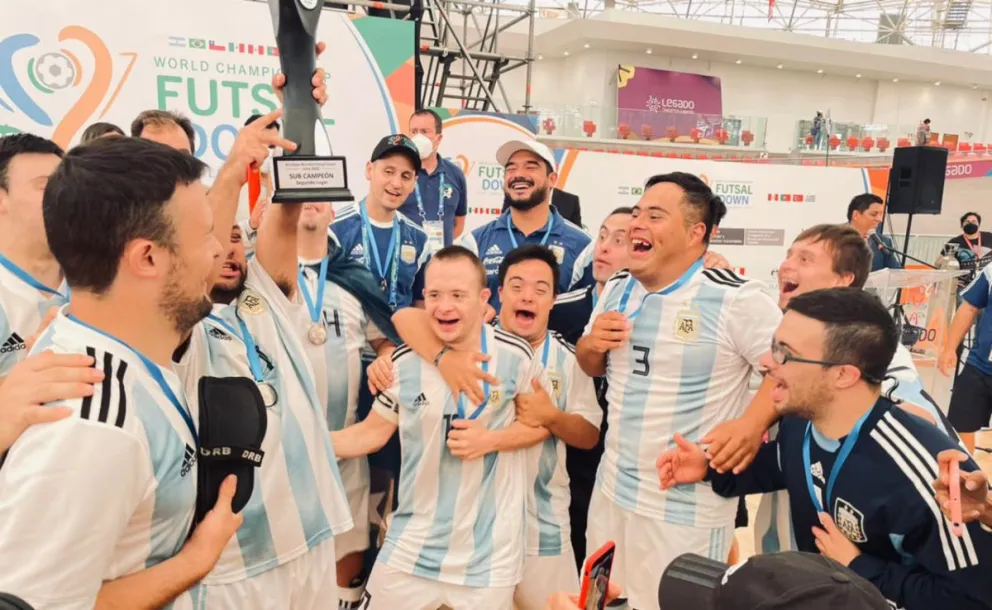 El seleccionado argentino obtuvo el subcampeonato en el Mundial de Futsal Down
