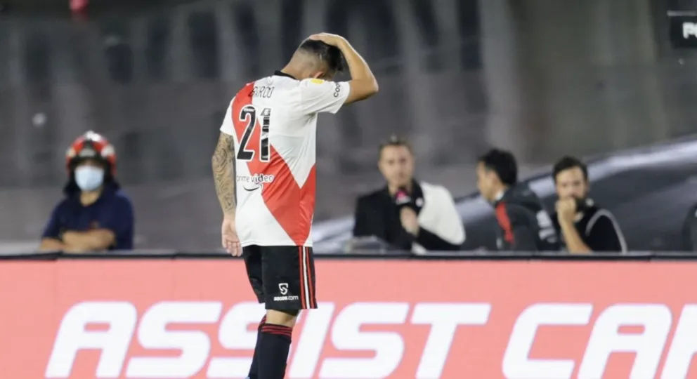 River: se conoció la lesión de Barco, que estará un mes sin jugar