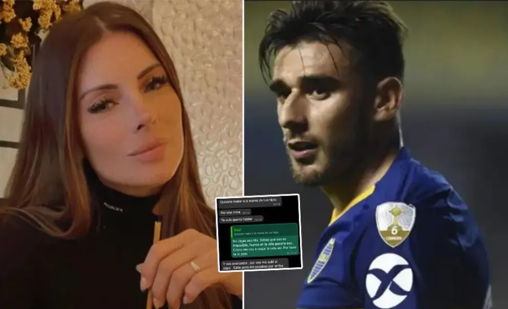 Se filtró un fuerte chat entre Eduardo Salvio y su ex pareja
