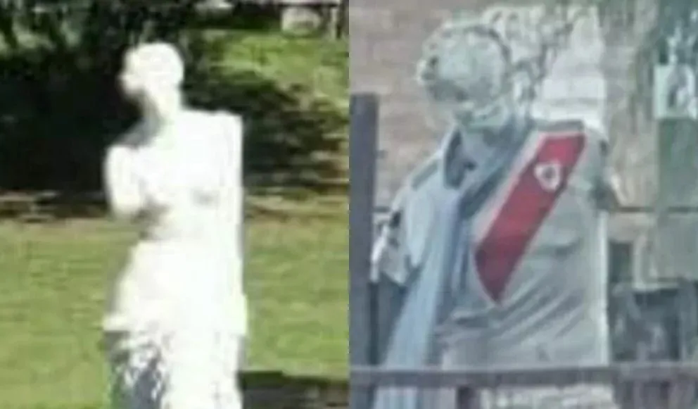 La Estatua Venus de los jardines del Ministerio de Economía fue a parar al barrio Lavalle