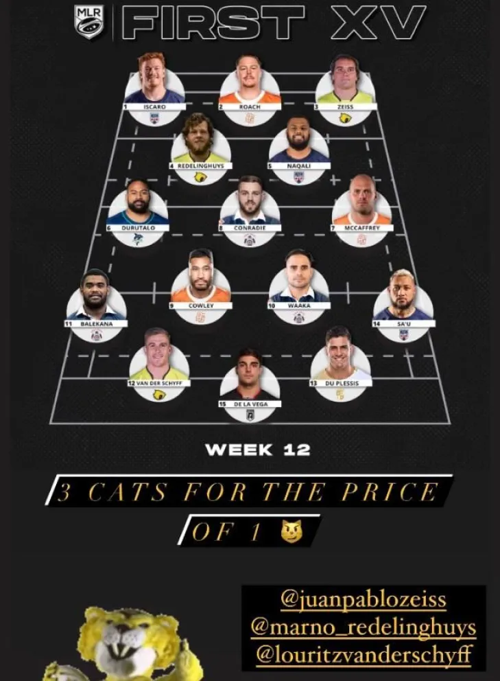 Juan Pablo Zeiss quedó en el equipo ideal