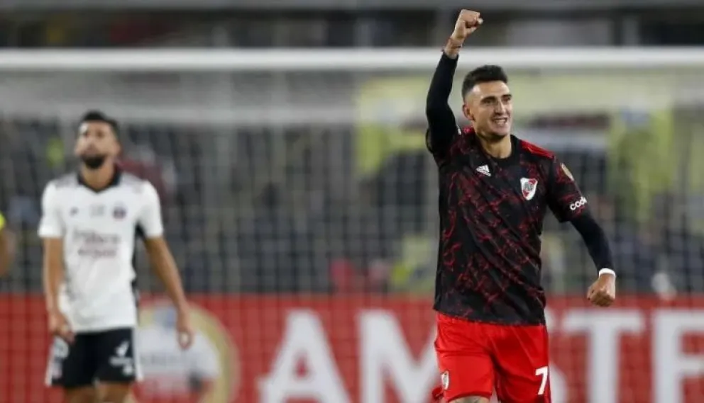 River le ganó 2 a 1 al Colo-Colo y es el líder de su grupo en la Copa Libertadores