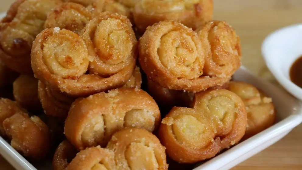 Para el mate: palmeritas caseras sin masa de hojaldre 