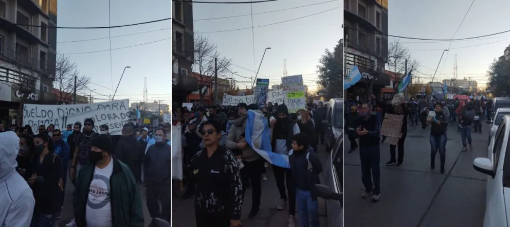 En General Roca la marcha de familiares de policías fue multitudinaria