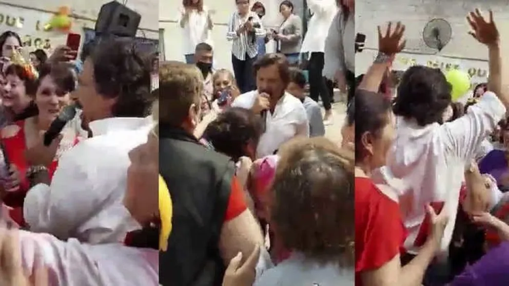 Insólito: el gobernador de Salta canta e imita a Sandro y el video del momento es viral