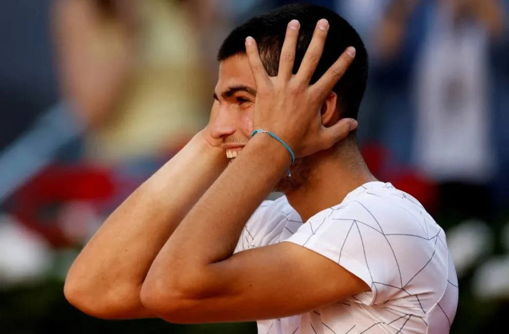 Una locura: el video del último punto con el que Alcaraz derrotó a su ídolo Rafa Nadal 